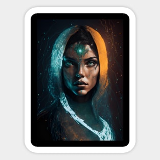 Holographic Girl Sticker